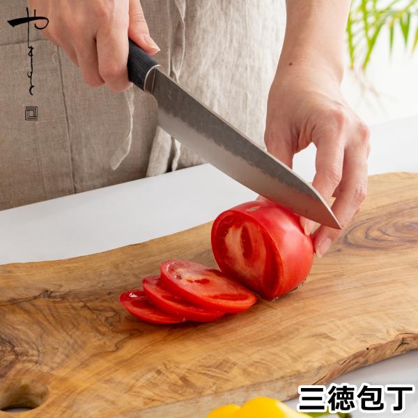 三徳包丁 和 日本製 関 志津刃物製作所 やまと 万能包丁 桐箱入り 包丁