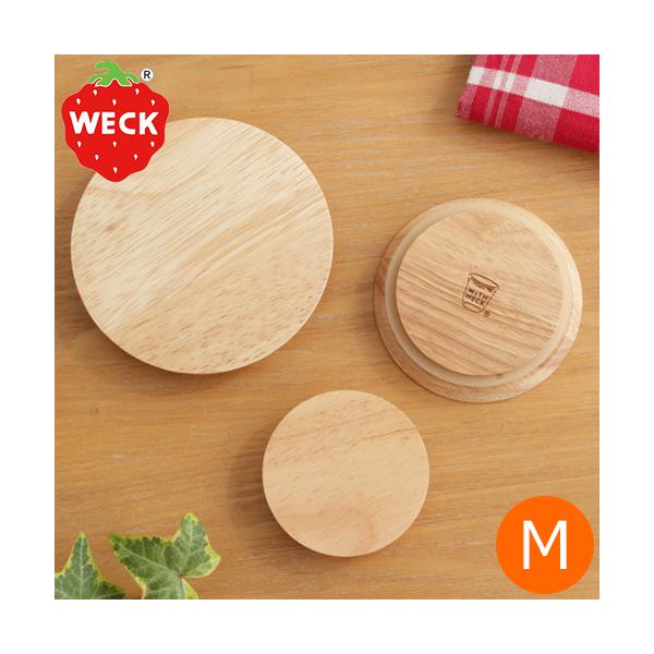 WECK tbg gbv ؂̃t^ M W WITH WECK FLAT TOP WOODEN LID EFbN ۑe ۑr WW-023M