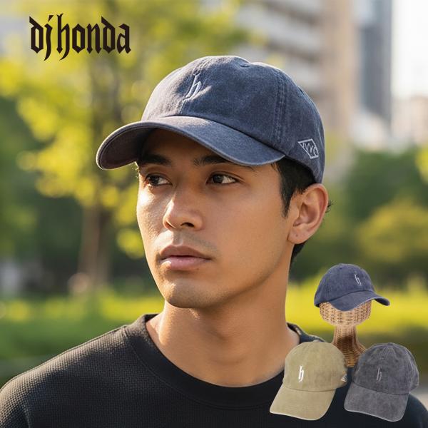 DJホンダ ピグメントキャップ 帽子 メンズ レディース  ユニセックス キャップ  ベースボールキャップ  ブランドキャップ オールシーズン