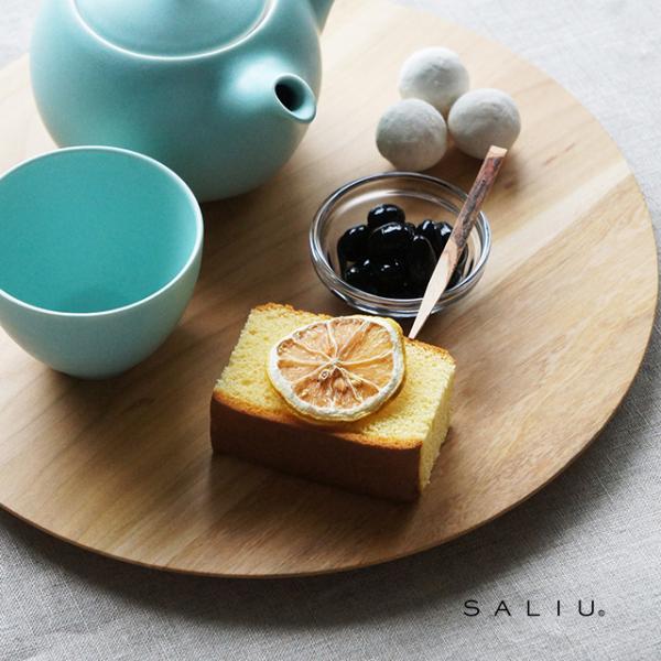 SALIU 山桜 膳プレート 円 31611(トレー トレイ おしゃれ 木製 木 丸 ...