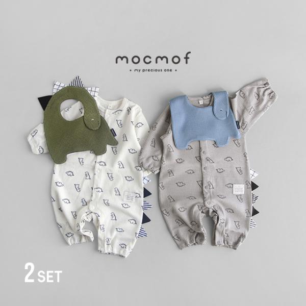 ▼カテゴリーベビー服 ロンパース カバーオール 恐竜カバーオール 洋服 服 子供服 スタイ よだれかけ 前掛け ビブ ベビービブ▼色ホワイト 白 カーキ 緑▼柄恐竜 恐竜柄 ダイナソー ボーダー ブロックチェック チェック柄▼形状前開き 前...