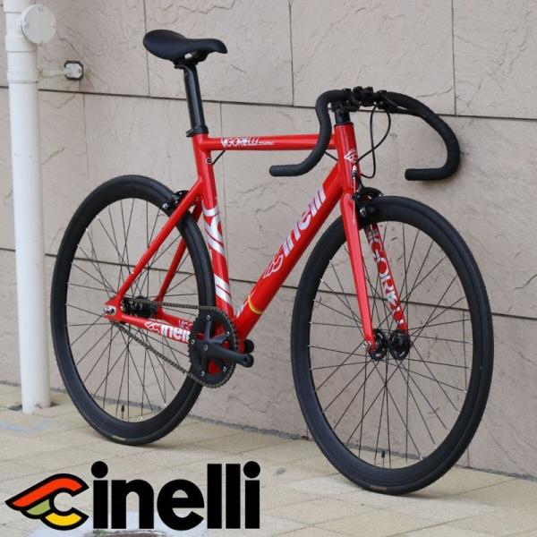 史上一番安い短納期 ピストバイク 完成車 チネリ ヴィゴレッリ シャーク レッドアラート モデル Cinelli Vigorelli Shark 軽量 おしゃれ 完成品 固定ギア フリーギア ピスト 希望者のみラッピング無料