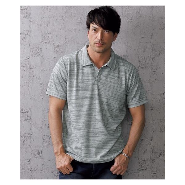 トップス ワイシャツ スラブパイルポロシャツ メンズ M 10l