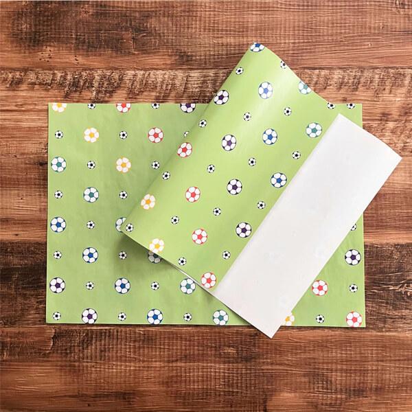 可愛いオリジナルラッピング包装紙 サッカーボール柄 １０枚セット Sg サッカーショップ グラシアス 通販 Yahoo ショッピング