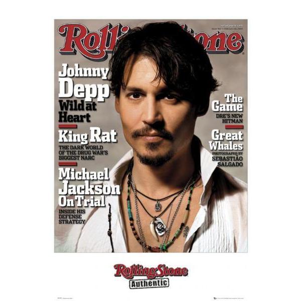 映画俳優 ジョニー・デップ ポスター（ROLLING STONE／ローリングストーン）〔新品〕 FP-1977
