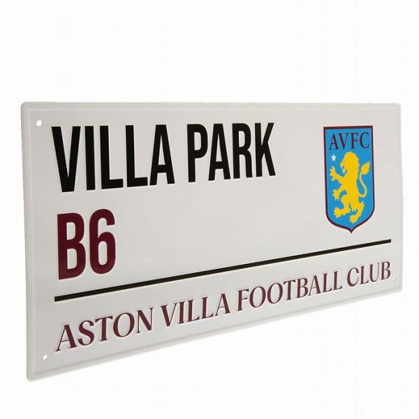 アストンビラ オフィシャル ストリートサイン VILLA PARK