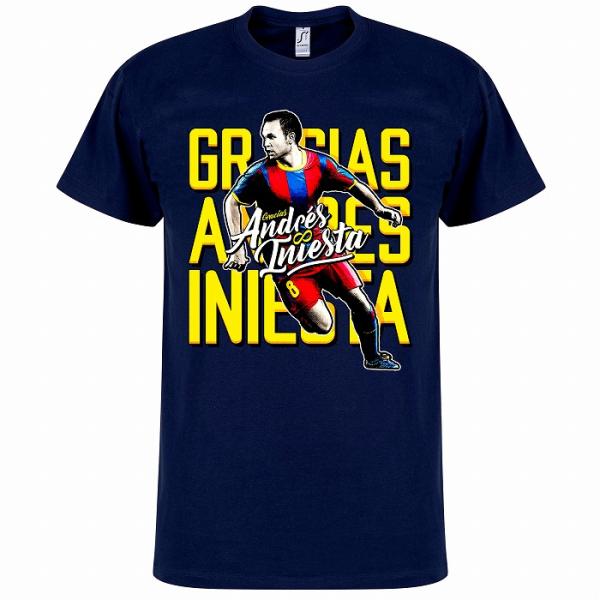 RE-TAKE(リテイク) イニエスタ GRACIAS INIESTA Tシャツ(ネイビー)