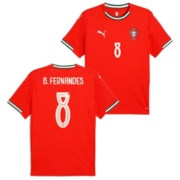 ●ポルトガル代表 2025 ホーム 半袖 ユニフォーム No.8 ブルーノ・フェルナンデス【PUMA/プーマ】(779190-01/8B)