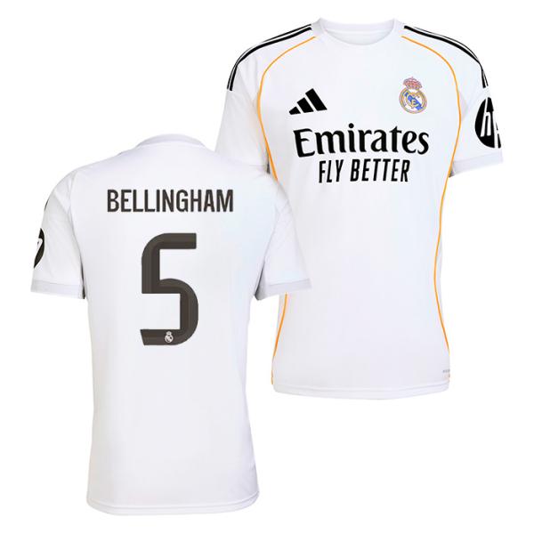 adidas レアル・マドリード BELLINGHAM 5 M adidas ○レアルマドリード 25-26 ホーム 半袖 ユニフォーム No