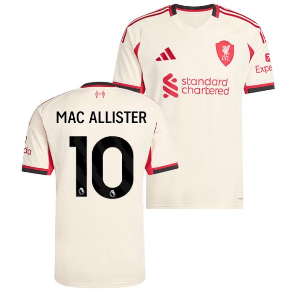 ●リバプール 25-26 アウェイ 半袖 ユニフォーム No.10 マック・アリスター【adidas/アディダス】(JV6487/10M_BK)