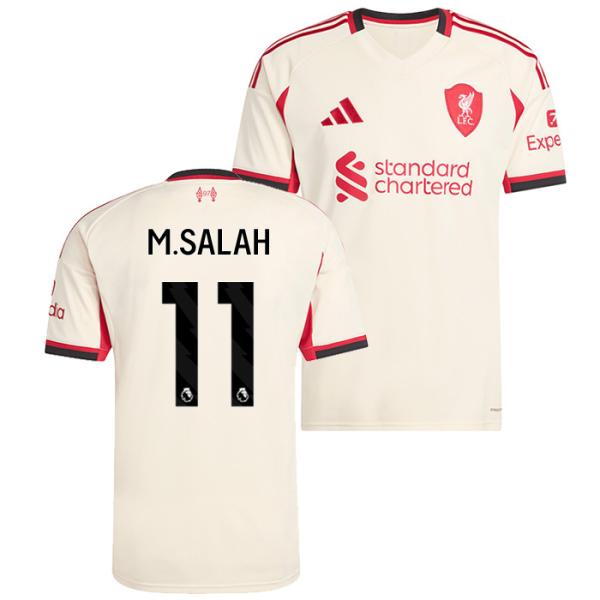 ●リバプール 25-26 アウェイ 半袖 ユニフォーム No.11 モハメド・サラー【adidas/アディダス】(JV6487/11M_BK)