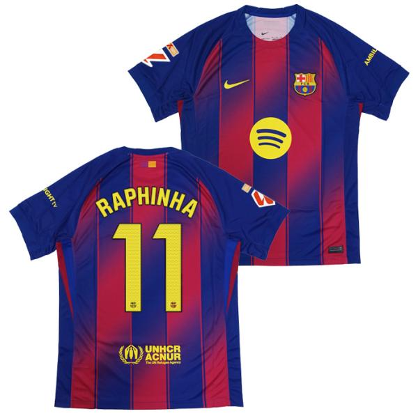 2025/26 バルセロナホームユニフォーム 長袖 11 ラフィーニャ サイズM 2025/26 バルセロナホームユニフォーム 長袖 11 ラフィーニャ