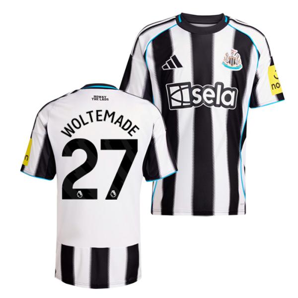 ニュカッスルユにフォムホーム25/26 ヴォルテマーデCL adidas ○ニューカッスル 25-26 ホーム 半袖 ユニフォーム No.27