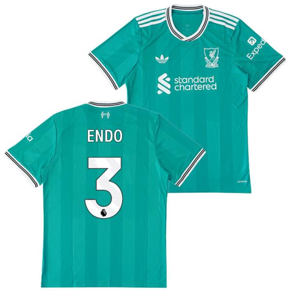 adidas ○リバプール 25-26 サード 半袖 ユニフォーム No.3 遠藤
