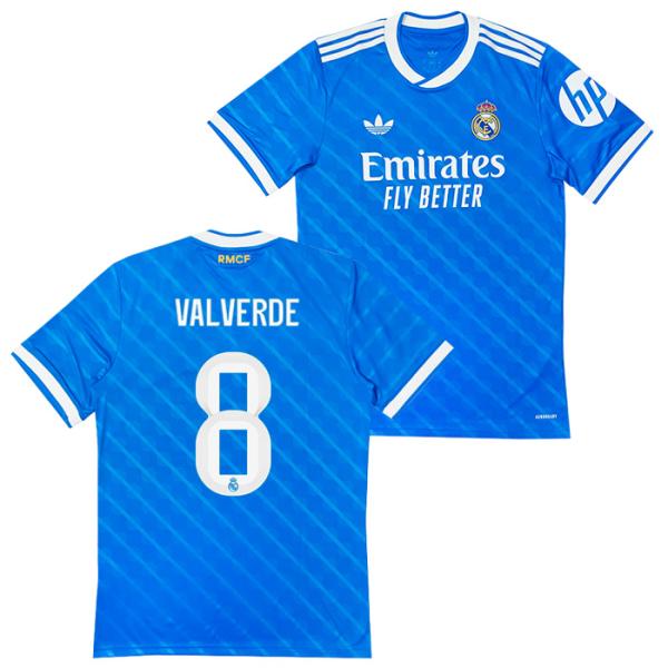 ●レアルマドリード 25-26 サード 半袖 ユニフォーム No.8 バルベルデ【adidas/アディダス】(JV5845/8V)
