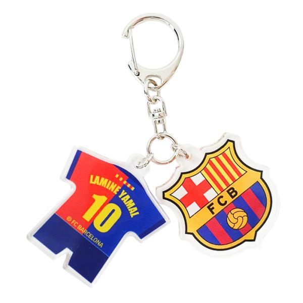 FCバルセロナ オフィシャル アクリルキーホルダー 2連チャーム No.10 ラミン・ヤマル(BCN87989)