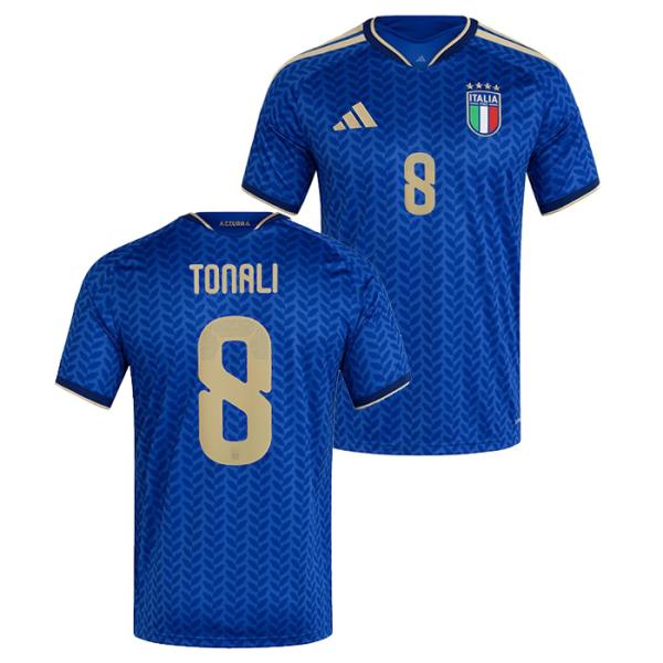 ●イタリア代表 2026 ホーム 半袖 ユニフォーム No.8 トナーリ【adidas/アディダス】(JL6937/8T)