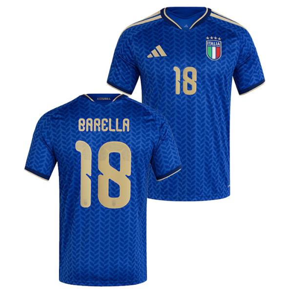 ●イタリア代表 2026 ホーム 半袖 ユニフォーム No.18 バレッラ【adidas/アディダス】(JL6937/18B)