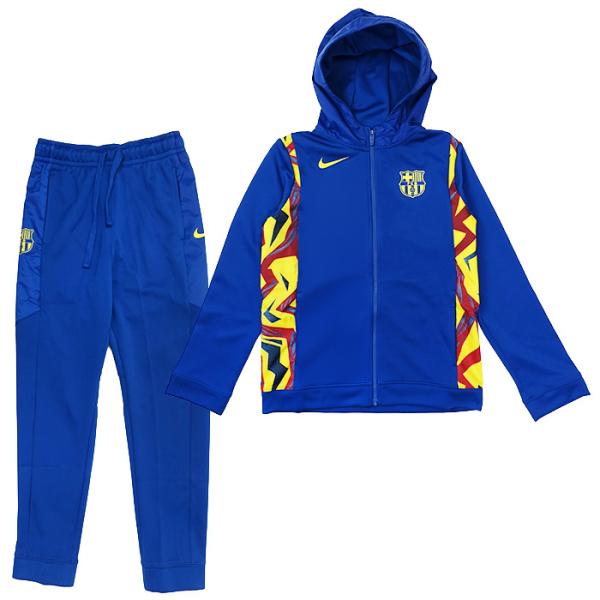 FCバルセロナ 25-26 ウーブン トラックスーツ 上下セット ジュニア (ブルー×イエロー)【NIKE/ナイキ】(FZ1288-431)