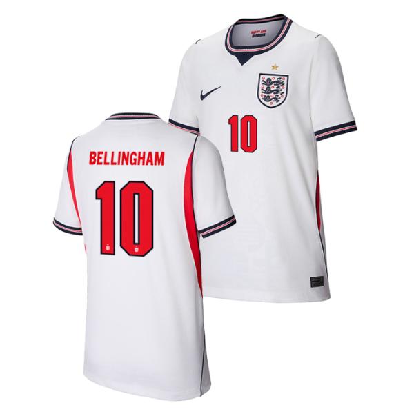 イングランド代表 2026 ホーム 半袖 ユニフォーム ジュニア No.10 ベリンガム【NIKE/ナイキ】(IB5111-100/10B)