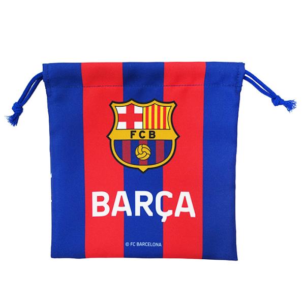 FCバルセロナ オフィシャル 巾着(ブルー×レッド)(BCN88065)