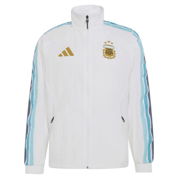 ●アルゼンチン代表 2026 ホーム アンセムジャケット(ホワイト)【adidas/アディダス】(JZ6285)