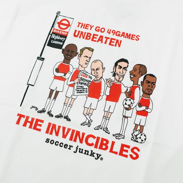 ��soccer junky(�T�b�J�[�W�����L�[) THE INVINCIBLES �v���~�A�� T�V���c(�z���C�g)(ECSJ26013-1) ���i�摜1