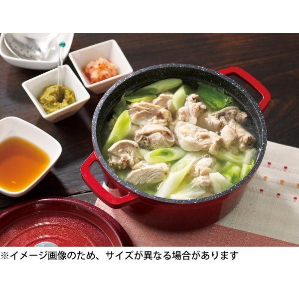 万年 鍋 アルミ 代引き不可 Gioia ラウンドキャセロール レッド レシピ付き Xb 0624 Re 24