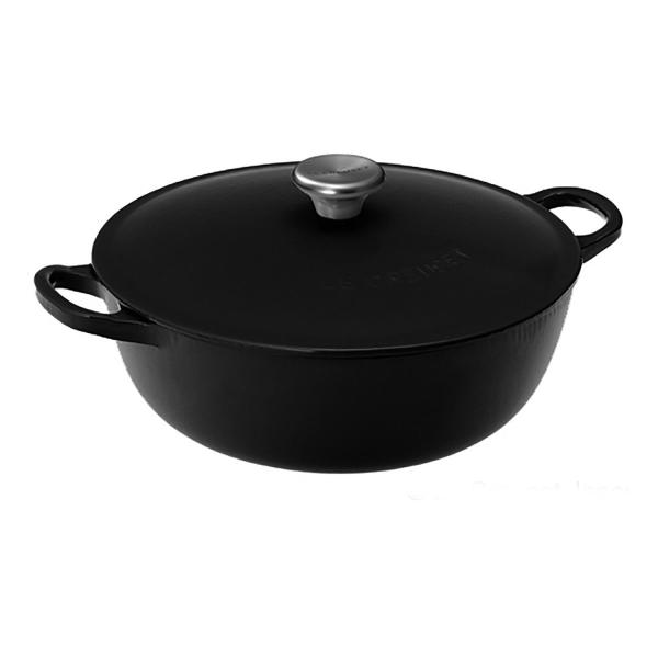 ルクルーゼ マルミット ホーロー 爆売りセール開催中 鍋 Ih 対応 マットブラック 22 00 22cm