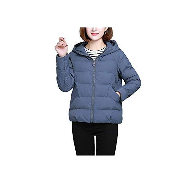 Sulliwayu 中綿ジャケット レディース ショート ダウンコート ジャケット フード付き ジャンパー コットン 綿 保温 軽量 薄手 購入