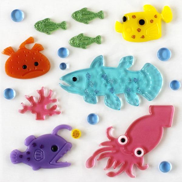グミデコ バッグS アクアワールド（魚 イカ 海）