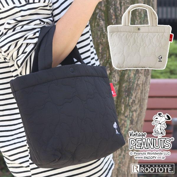 ROOTOTE ルートート デリ キルト PEANUTS（ピーナッツ SNOOPY 通学 通勤 ランチバッグ 散歩 サブバッグ）