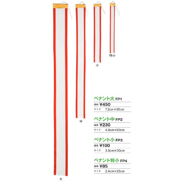 トロフィーやカップ用のペナント