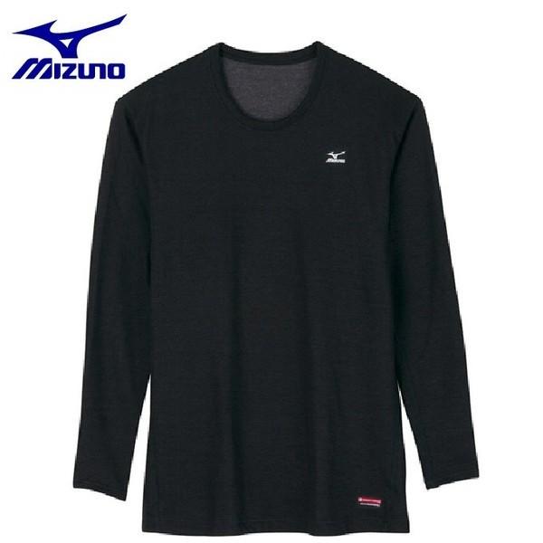 [MIZUNO(ミズノ)]アンダーウェア ブレスサーモEXプラス クルーネック長袖シャツ C2JA9614 メンズ ブラック 日本 M (日本サイズM相当) MIZUNO（ミズノ） 【ヘビーウエイト】 クルーネック 長袖 シャツ
