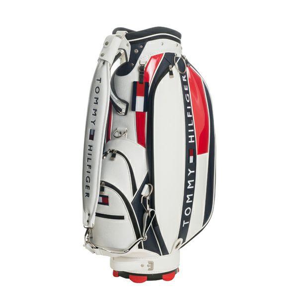 美品トミーヒルフィガーゴルフ/THE FACEキャディバッグ/THMG7SC1 TOMMY HILFIGER トミー ヒルフィガー ゴルフ THE FACE キャディバッグ