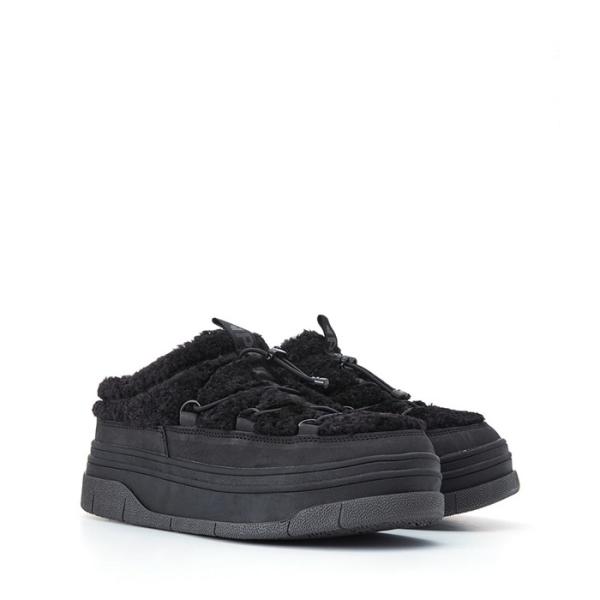 パジャール PAJAR JULES シアリング ミュール WINTER MULES レディース ウィンターサンダル WATERPROOF 防水 防寒 スリッポン BLACK 黒 #PJR-S01184-BLK