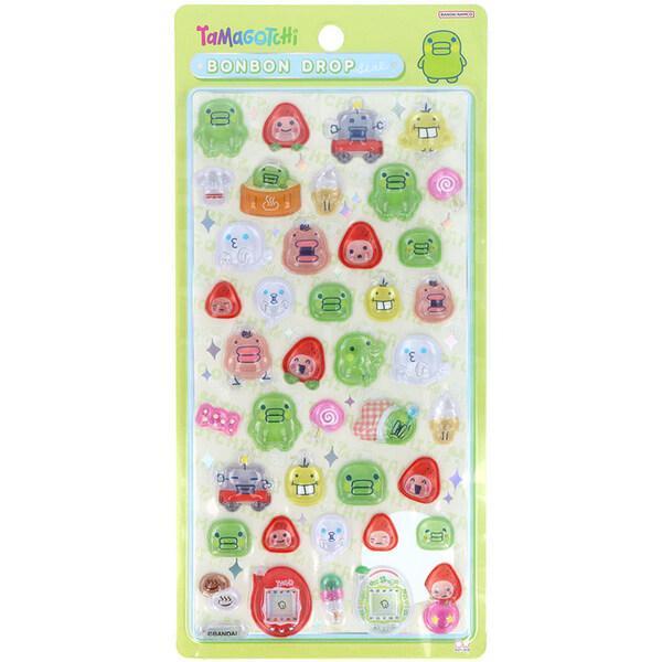 たまごっち ボンボンドロップシール くちぱっち 立体 ステッカー SNS 話題 デコ かわいい サンスター文具 [01] 〔合計1100円以上で購入可〕