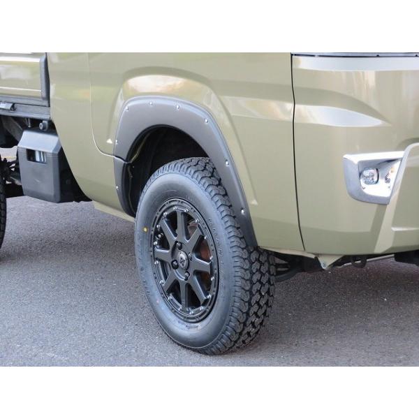 S500系 ハイゼットトラック 専用9ミリ幅 オーバーフェンダー 艶