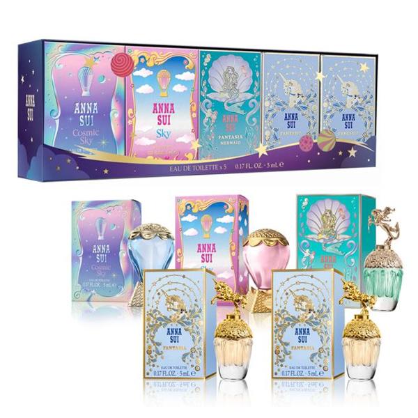 ANNA SUI アナスイ ミニ香水セット コンパクト 2023 各5ml×5個 ANNA SUI アナスイ ミニ香水セット コンパクト 2023 各5ml×5個