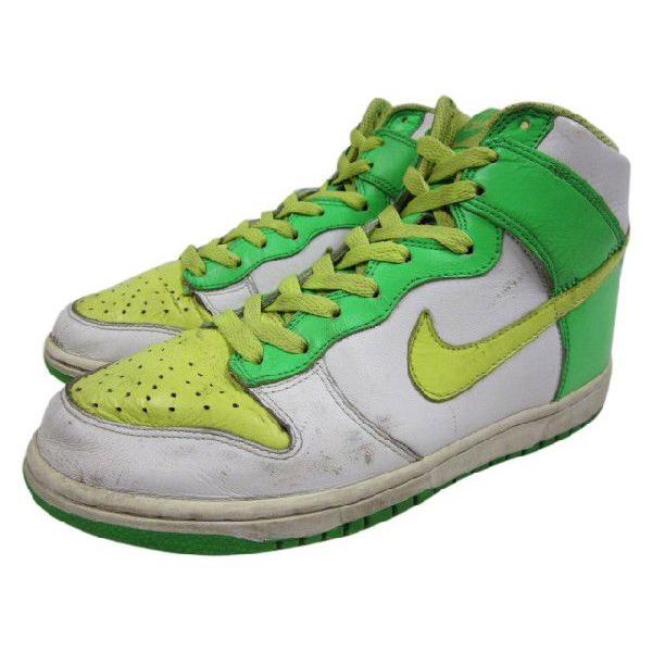 NIKE DUNK HIGH 海外限定 レモンイエロー × ライムグリーン