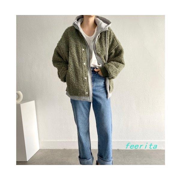 パーカーカットソーフリースボアレディース7部袖体型カバーデートフェミニンカジュアルコーデ Fee1247e フェリータ 通販 Yahoo ショッピング