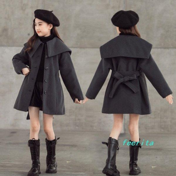 韓国子供服アウターオシャレお姫様キッズ冬服女の子コートミドル丈無地大ラペル防寒厚手可愛い通学お祝い新年結婚式発表会お呼ばれお食事会 Fee124cf45e1c0 フェリータ 通販 Yahoo ショッピング