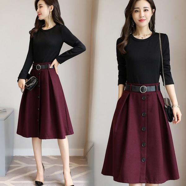 マキシワンピース 夏ワンピース レディース きれいめ通勤 ドッキングワンピース 長袖 Aライン バイカラー ワンピ 大きいサイズ Buyee 日本代购平台 产品购物网站大全 Buyee一站式代购 Bot Online