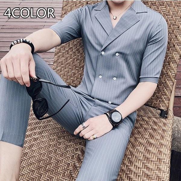 セットアップメンズ2点セットビジネスフォマールギンガムスリム細身カジュアルシャツ パンツ結婚式夏 Yazyl Phmon415 フェリータ 通販 Yahoo ショッピング