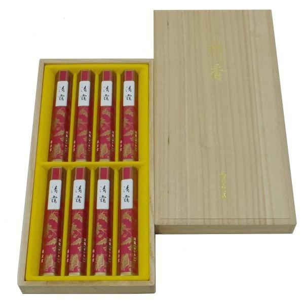 鳩居堂のお線香 セール 登場から人気沸騰 清靄 桐箱 短寸線香 8把入 12cm 116