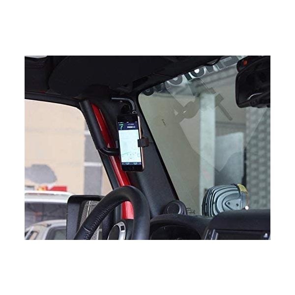 人気定番の Maiker ジープ ラングラー 前部座席用 グラブハンドル Gps携帯電話ホルダー付 アクセサリー Jeep ラングラー Jk Jku ル 感謝の声続