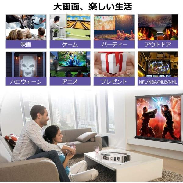 Led高輝度5000ルーメンホームシアタープロジェクター1080pフルhd対応 カメラ フェリーチェボイス Lcd 高画質1280 800解像度液晶プロジェクター家庭用