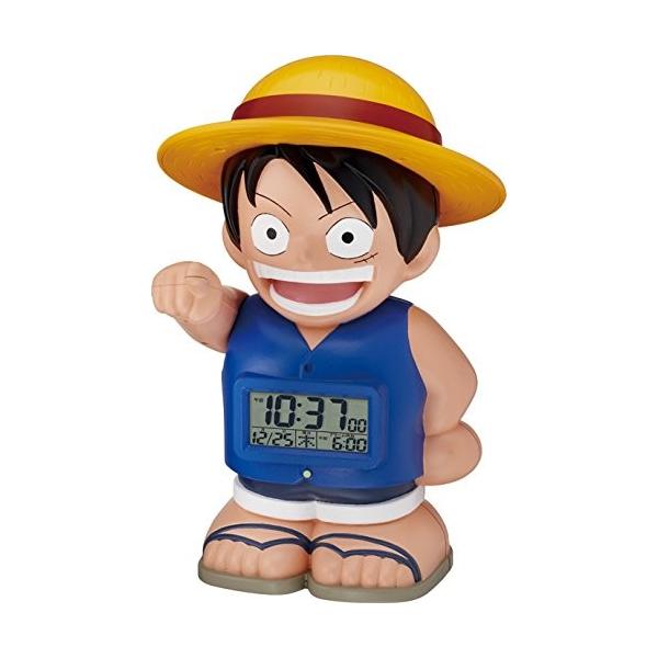 One Piece 麦わらのルフィ ワンピース キャラクター目覚し時計 麦わらのルフィ おしゃべり 人感センサー機能搭載 ワンピース 8rda50rh04 Piece フェリーチェボイス