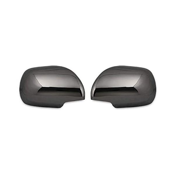 ハイエース レジアスエース 0系ブラックメッキ 新作製品 世界最高品質人気 ドアミラーカバー 貼り付けタイプ ダークプライム風カラー