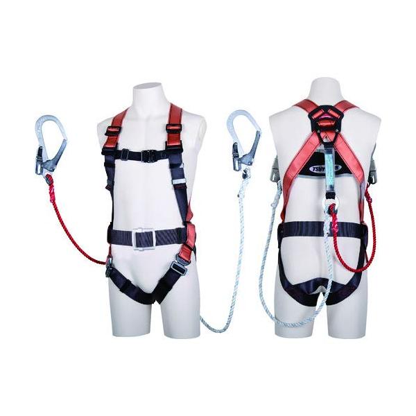 藤井電工 新規格 フルハーネス ファッション通販 コアハーネス ロープ式2丁掛けランヤード付 Lサイズ オレンジ Th 502 Dz1 Ot Or L 2